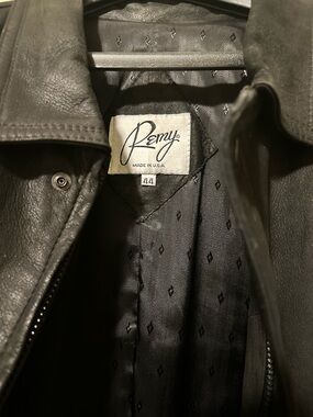 Remy Black Leather Jacket - Classic Bomber Style